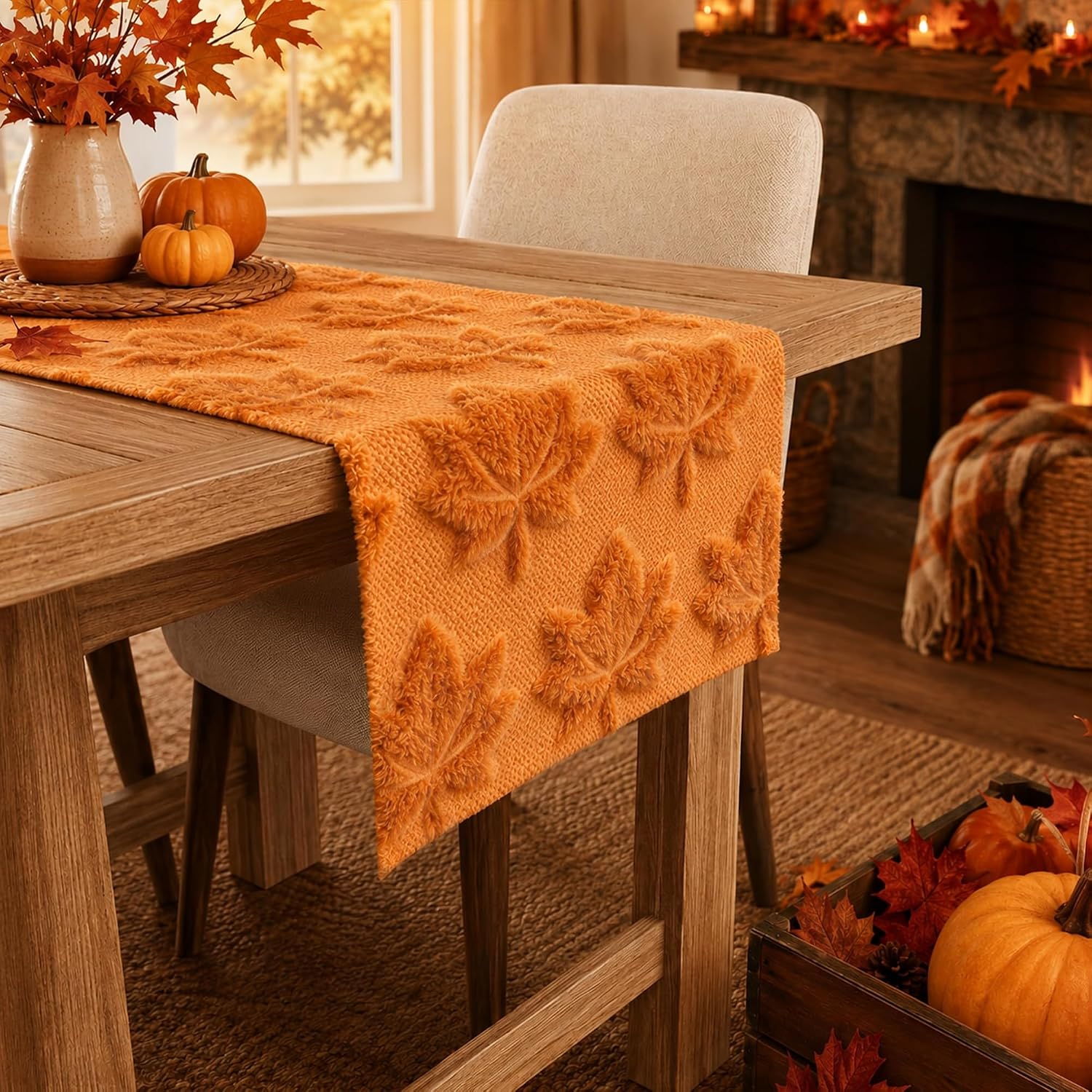 Thumbnail 1 de Plush Faux Fur Table Runner, Polyester