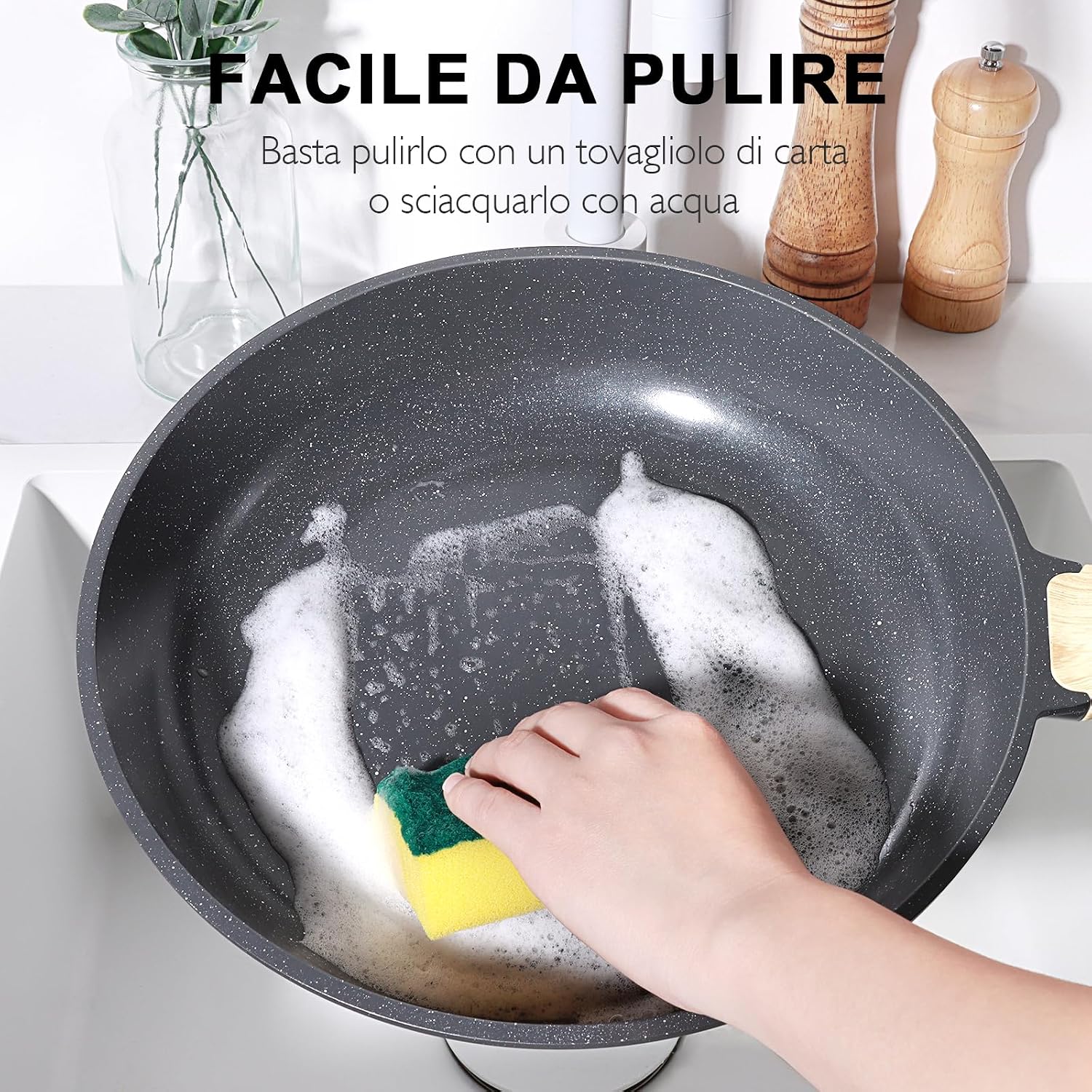 Detalle 1 de GiPP 18PCS Set di Pentole in Ceramica