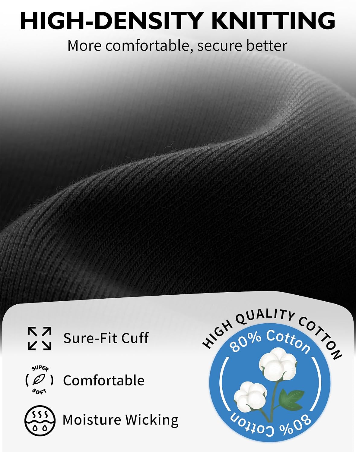 Detalle de CLOSEMATE 6 Paia Calze Fantasmini Uomo in Cotone — invisibili, antiscivolo e resistenti