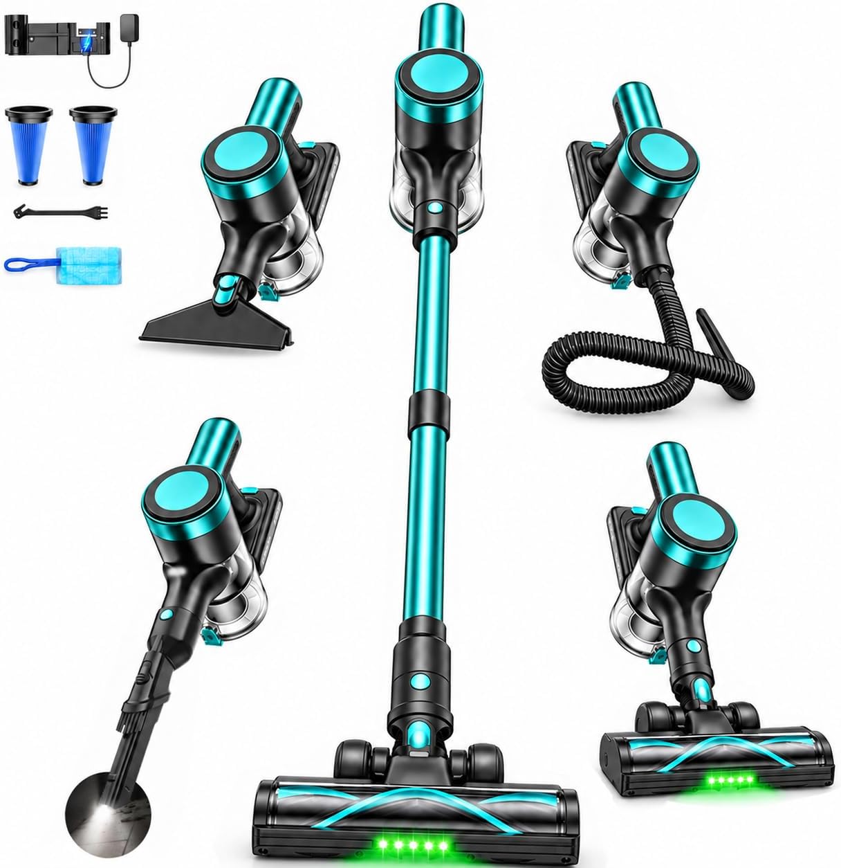 Detalle de OIRFND Cordless Stick Vacuum, 58KPa