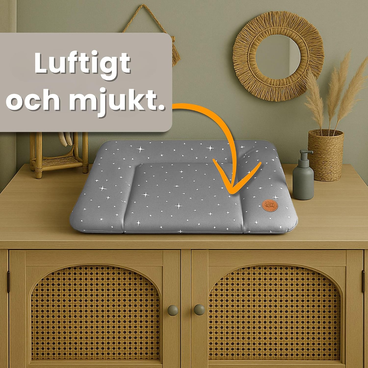 Detalle de Totsy Baby Modell 3 skötunderlägg 75 x 72 cm, avtorkbar polyester