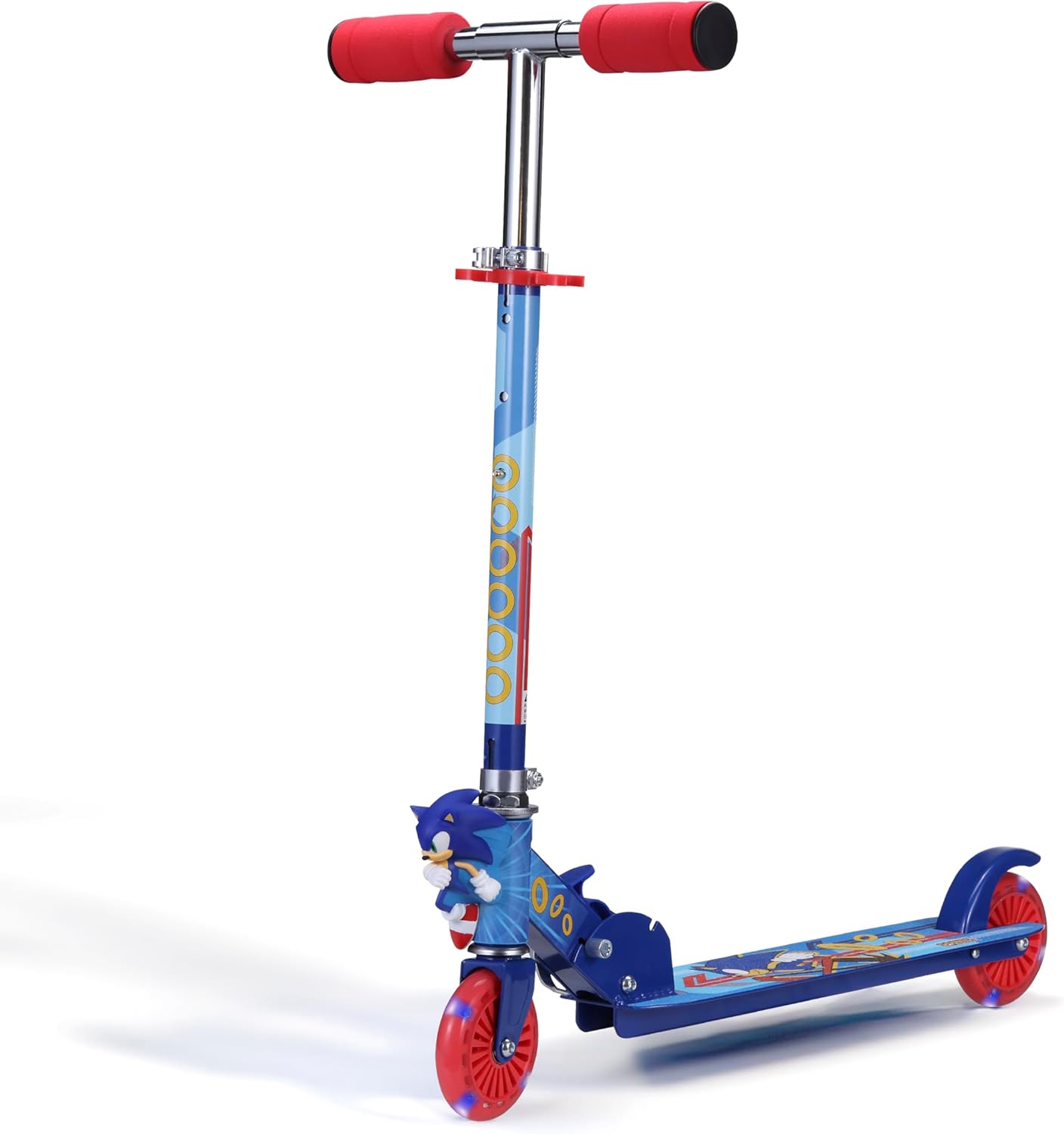 Sonic The Hedgehog 2 Wheel Kick Scooter with Light Up Wheels ⚡