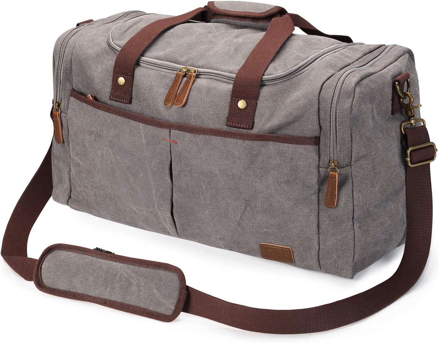 Detalle de S-ZONE 50L Sac de Voyage Unisexe – Weekender robuste et polyvalent (60 × 32 × 34 cm)