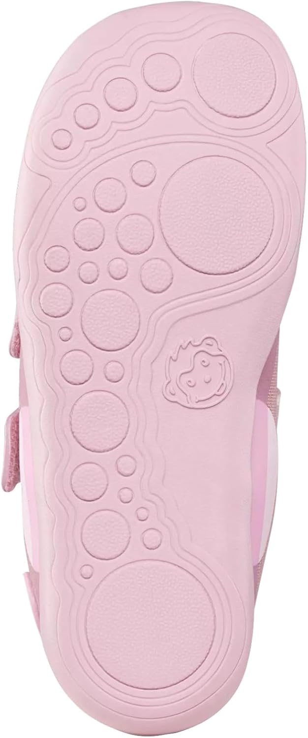 Detalle de Affenzahn Halbschuh Baumwolle Lucky – Vegan, Klettverschluss, rutschfest und flexibel für den Sommer (Größe 21–35)