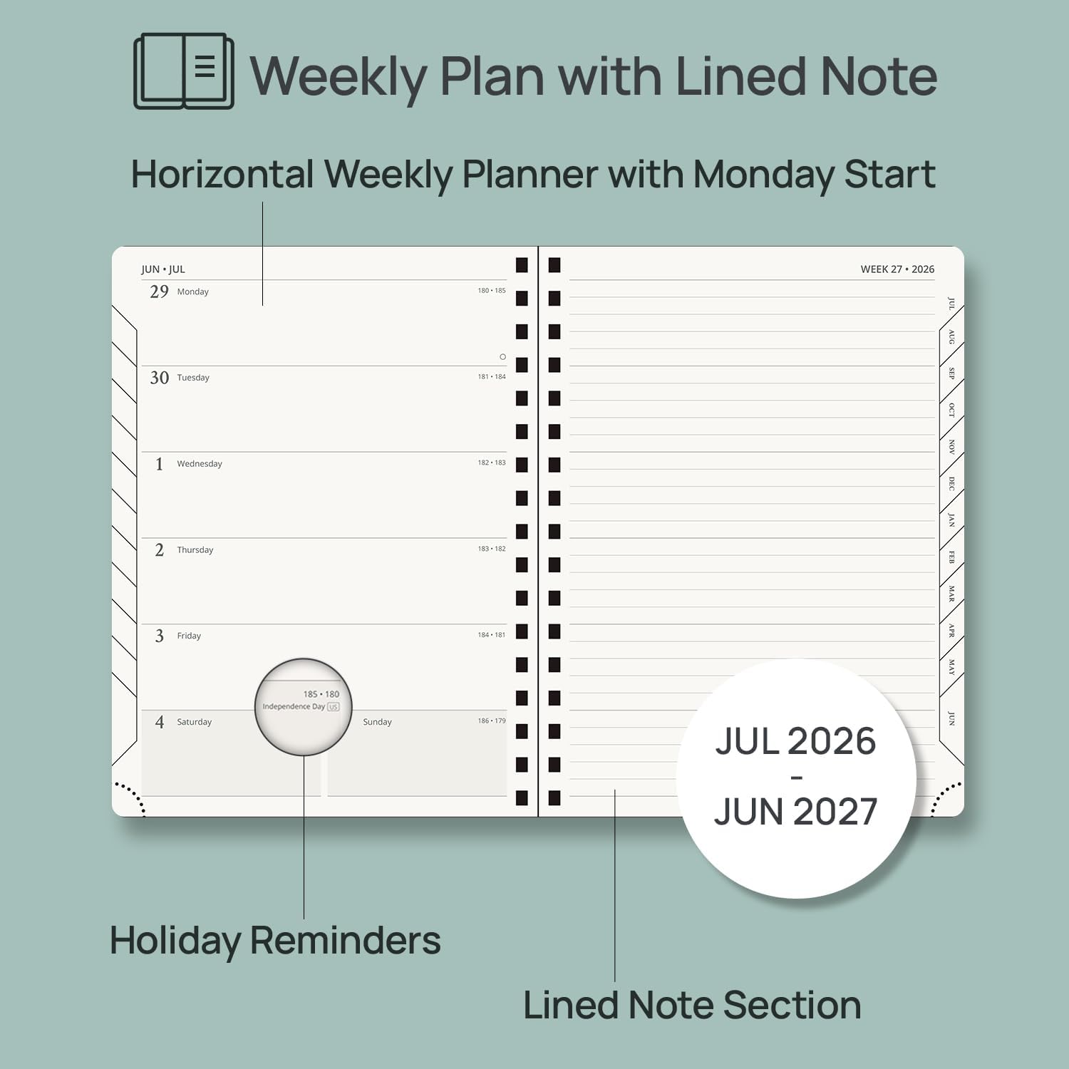 Thumbnail 2 de POPRUN Academic Planner 100GSM