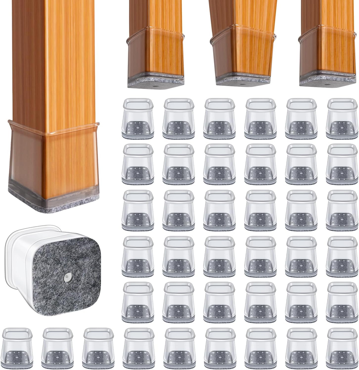 Detalle de BUMACO Chair Leg Floor Protectors, L