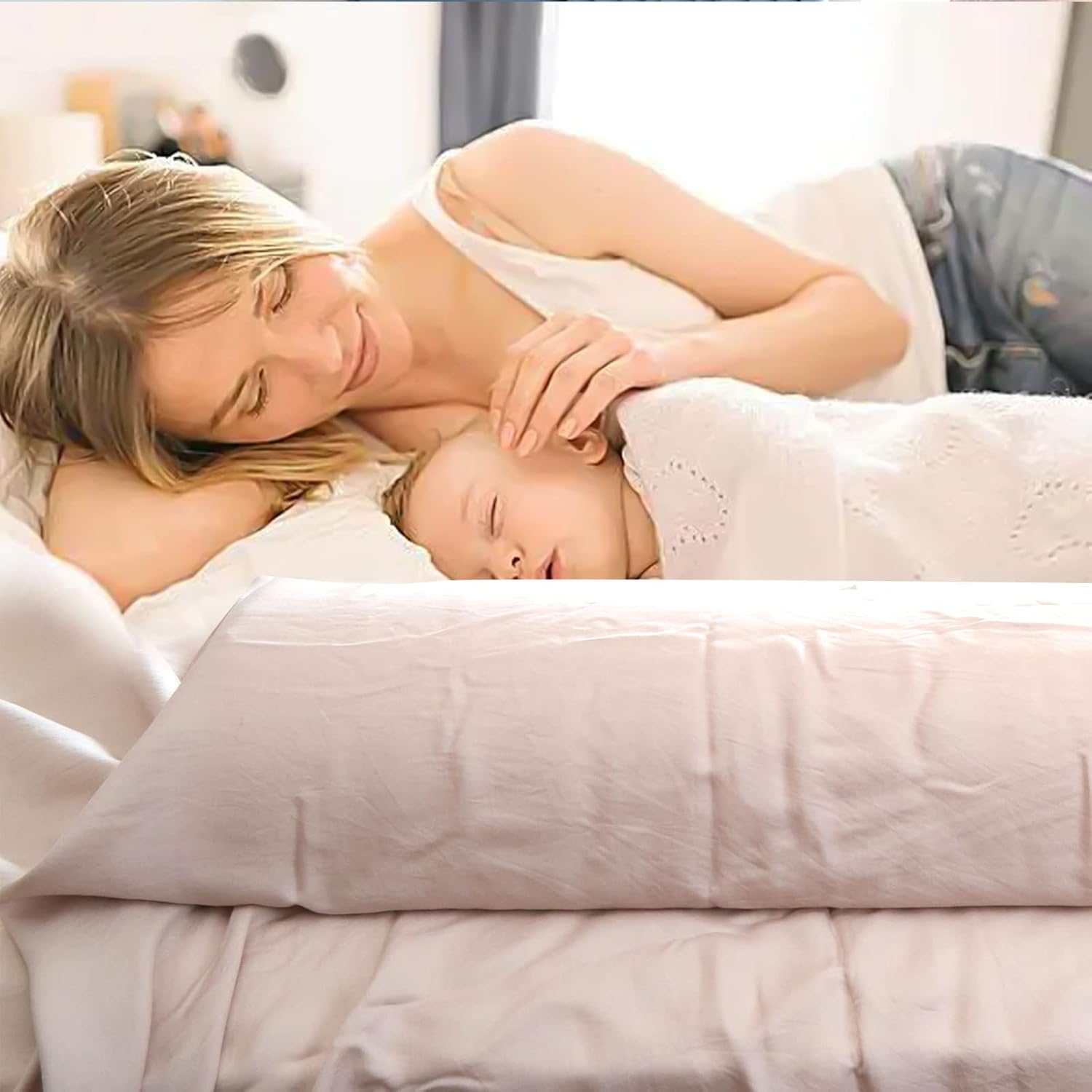 Thumbnail 5 de YIHATA Bed Guard for Toddlers: Long Foam Portable Bed Rail with Water-Resistant Cover