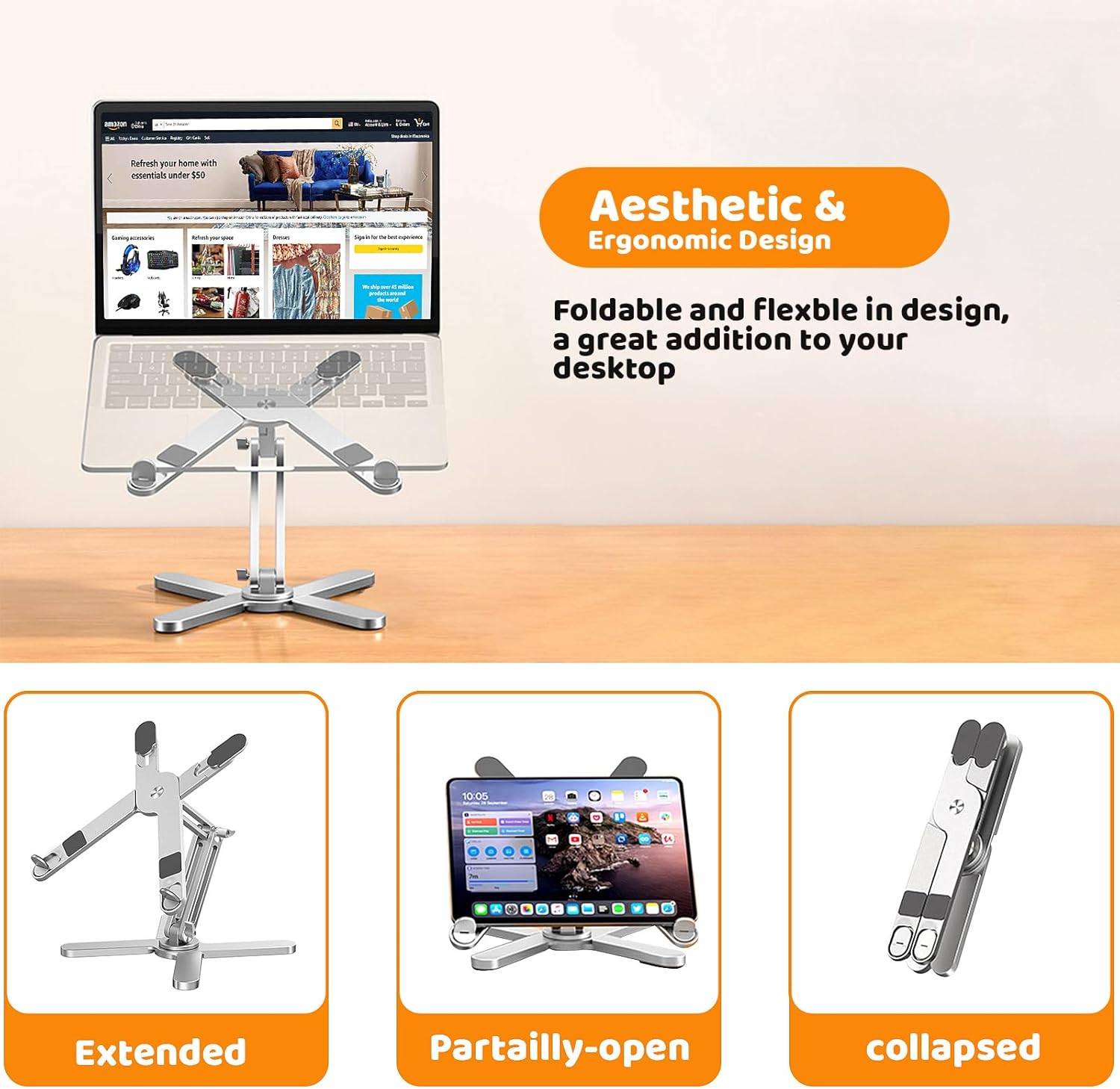 Detalle 2 de Moallia Laptop Stand 16-inch Rotating Base