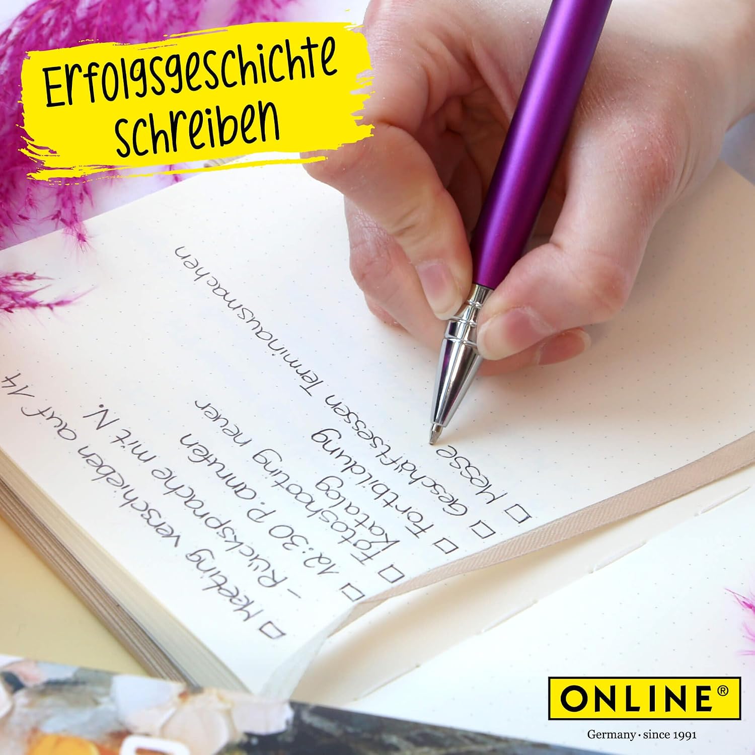 Detalle de ONLINE Kugelschreiber Vision Nature Maple I Drehkugelschreiber aus Holz & Metall in Geschenkbox, Mine G2, Strichstärke M (schwarz)