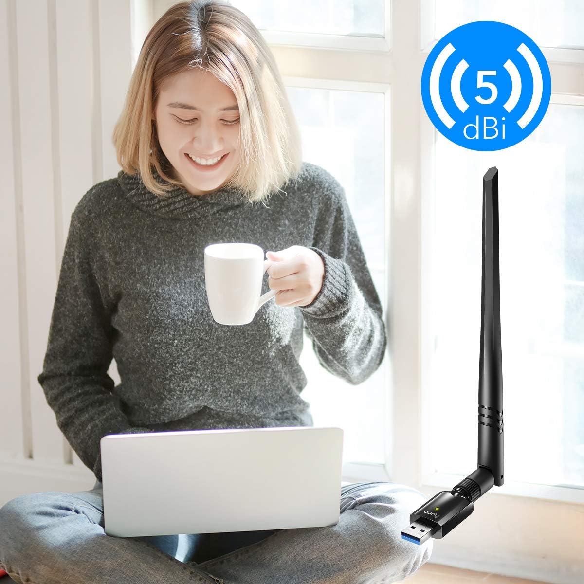 Thumbnail 6 de Cudy WU1400 Adattatore WiFi 1300 Mbps