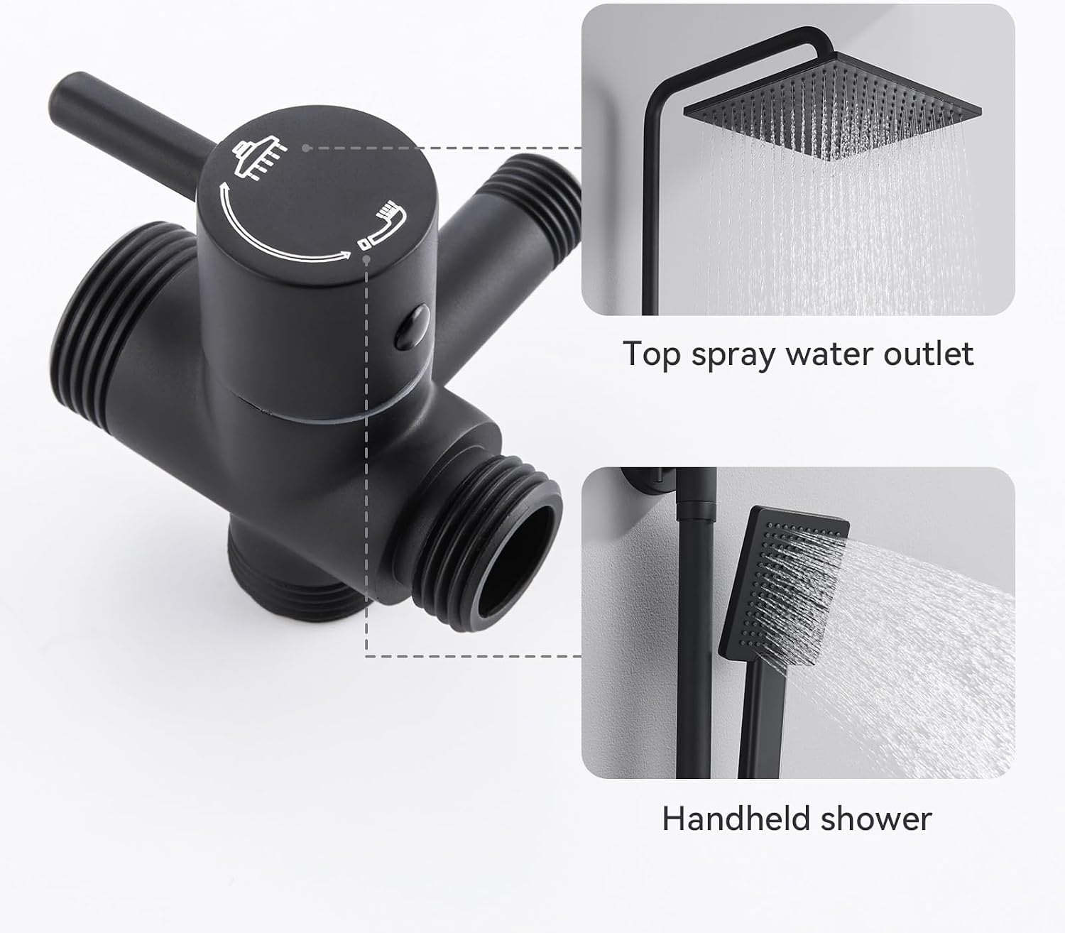 Detalle 2 de DERW Adjustable Shower Riser Rail Kit 10