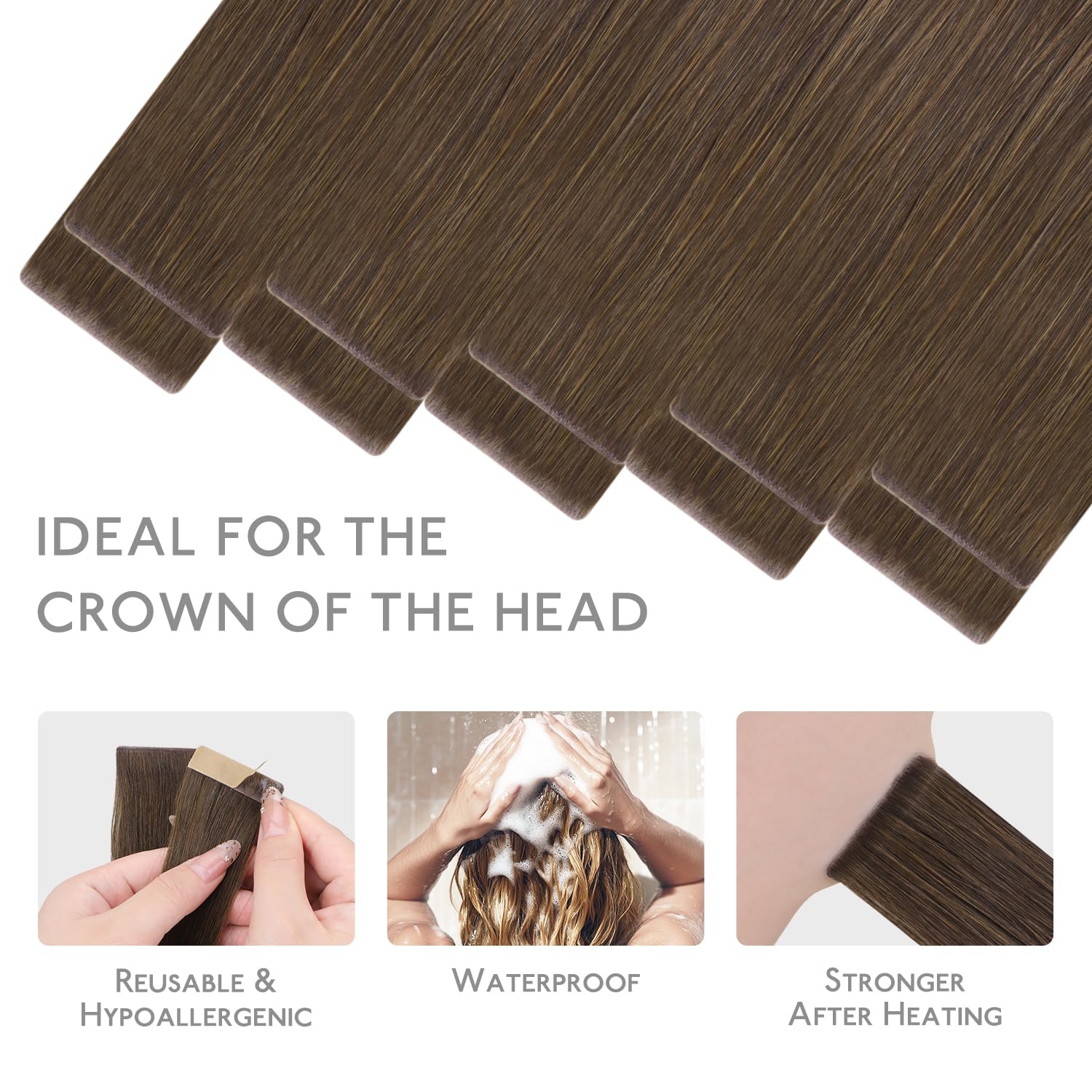 Thumbnail 5 de WENNALIFE Invisi Edge Tape Hair Extensions 22in