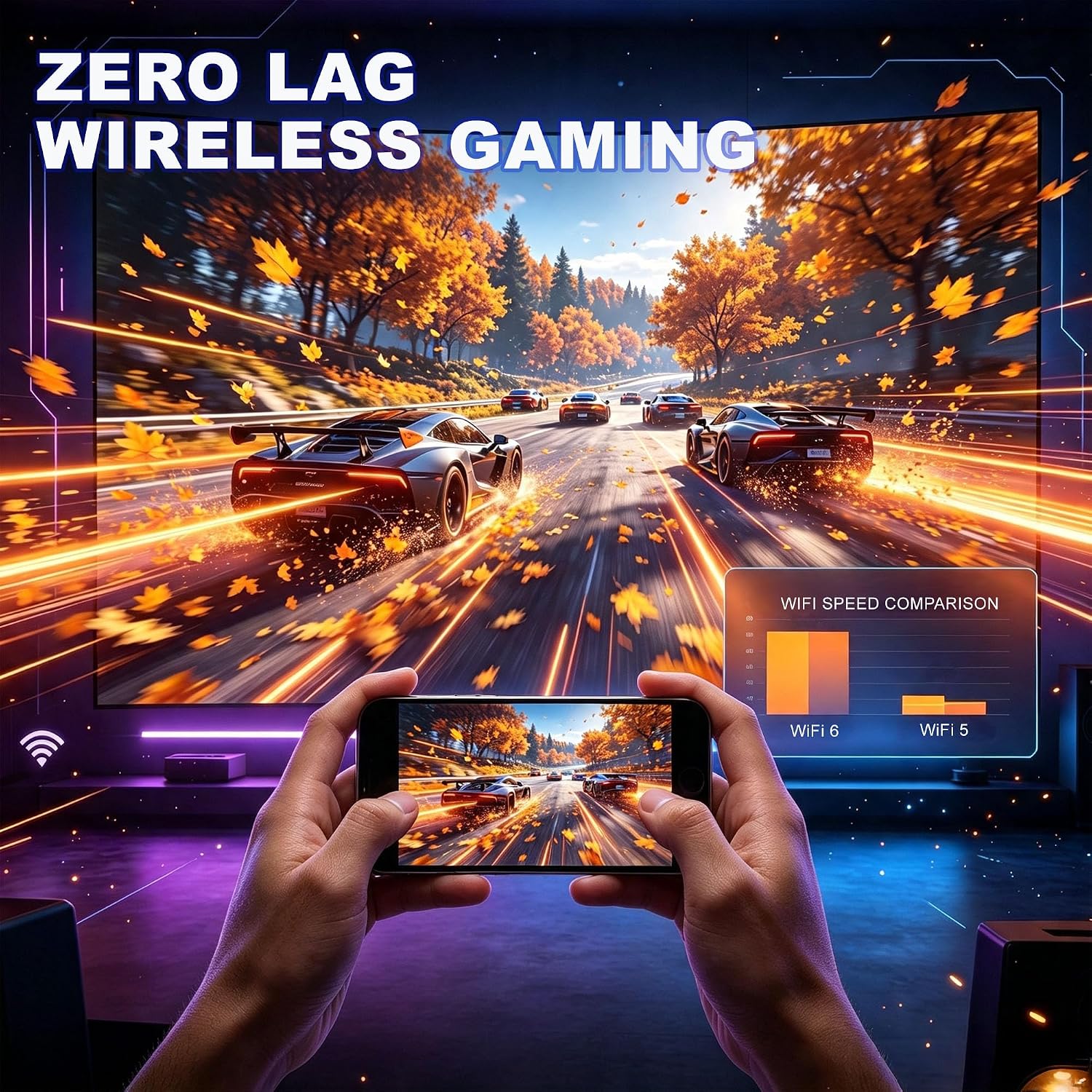 Thumbnail 5 de XIWBSY Smart Projector 1080p