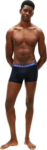 Thumbnail 5 de Tommy Hilfiger 3P Trunk WB UM0UM03908 – Boxer pour Homme Gris (Blu JN/WDG Blu/Blu Spl), Taille M