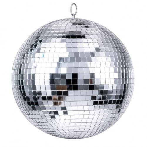 Detalle de Alytimes Mirror Disco Ball - 8-Inch Silver Hanging Party Decoration