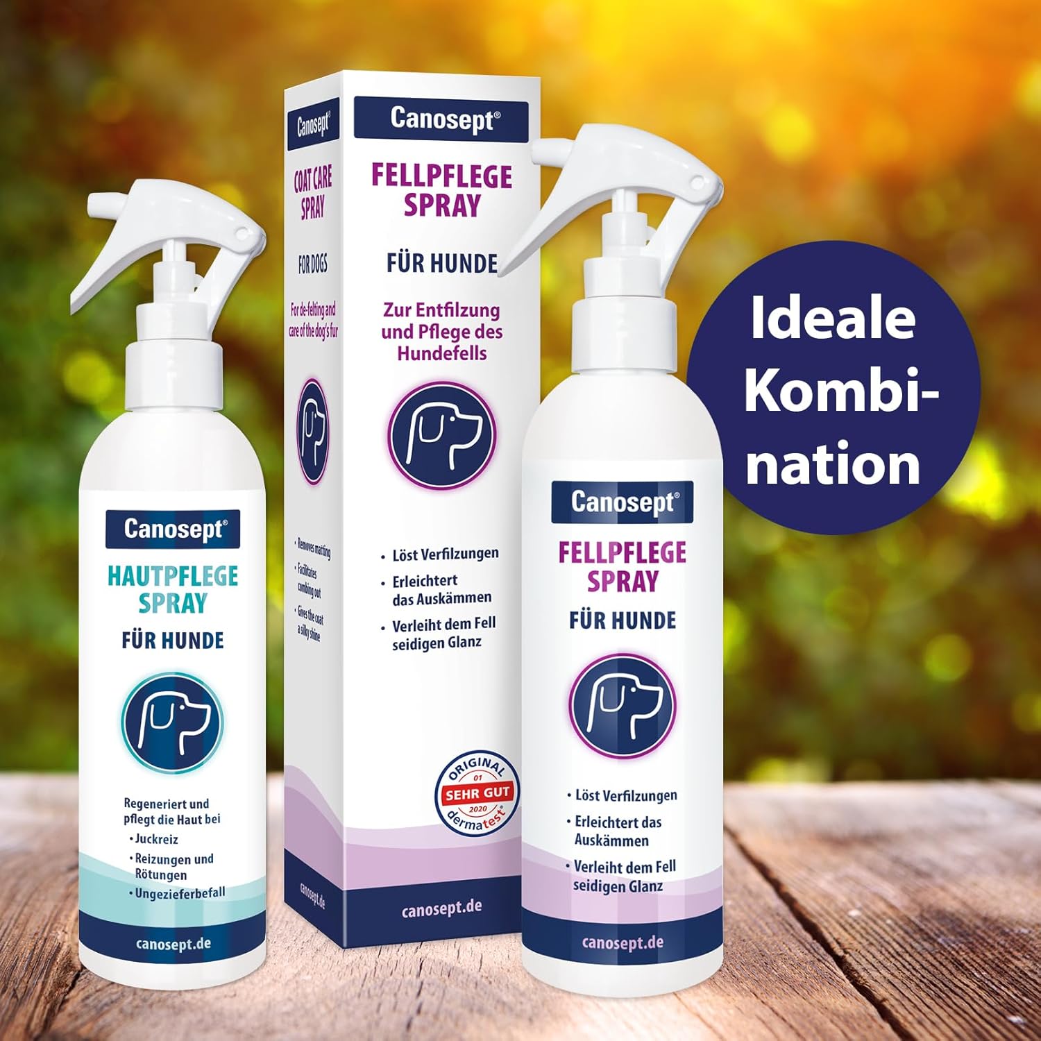 Detalle de Canosept Fellpflegespray – Nie wieder Knoten beim Hund