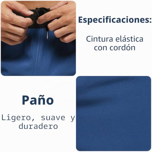 Thumbnail 7 de Aisprts Bañador Hombre con Bolsillos y Cremallera – Shorts de Playa de Secado Rápido