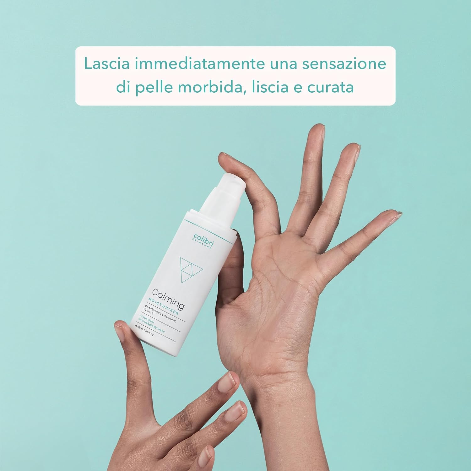 Detalle de colibri skincare CALMING MOISTURIZER crema viso giorno con acido ialuronico (80 ml) calmante e idratante