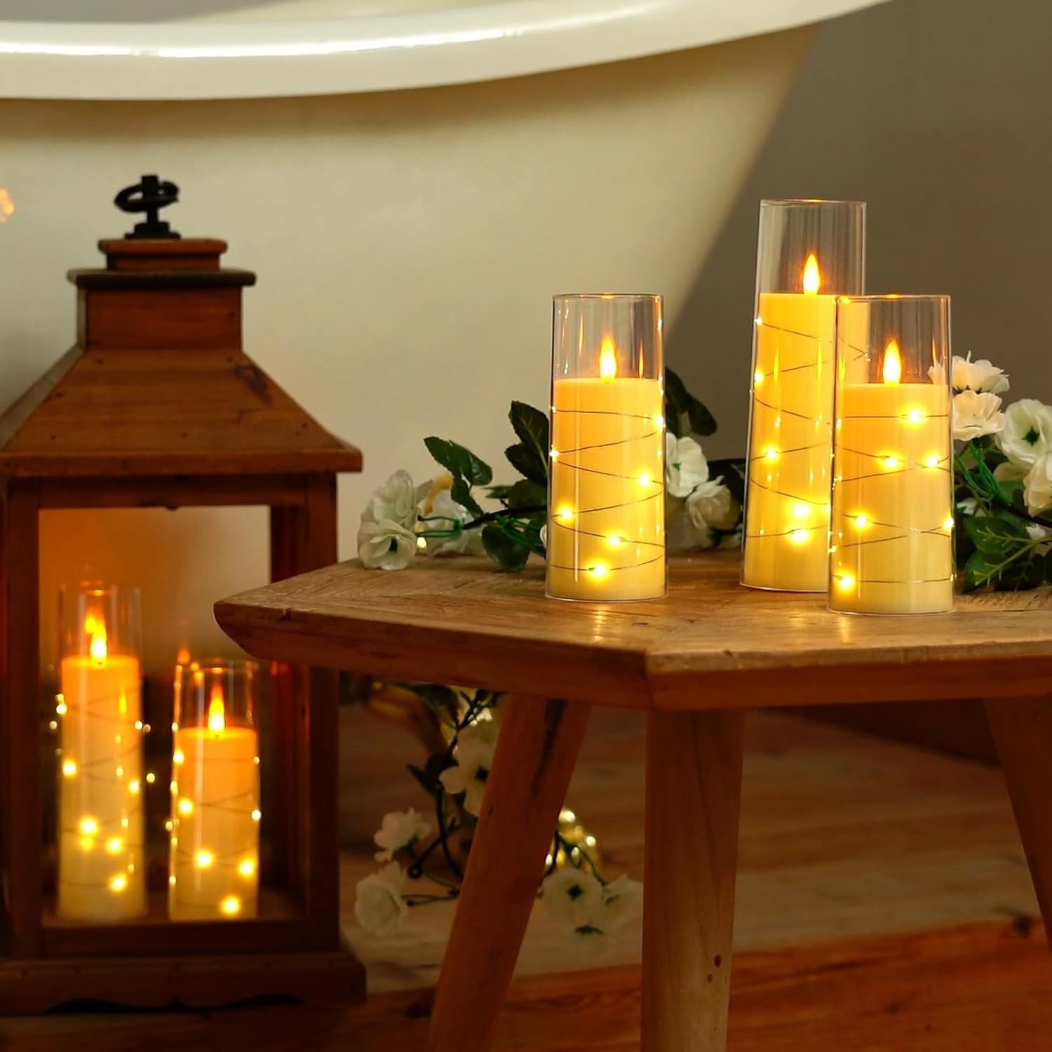 Thumbnail 3 de Homemory Flickering Flameless Candles 5-set