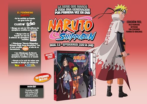 Thumbnail 2 de Naruto Shippuden Box13 [DVD] – Selecta Vision, 26 episodios (320–345)
