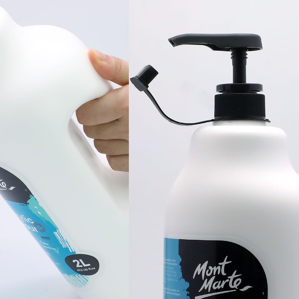 Thumbnail 3 de MONT MARTE Discovery School Acrylic, Titanium White (1/2 Gallon) – Fast Drying, Excellent Coverage