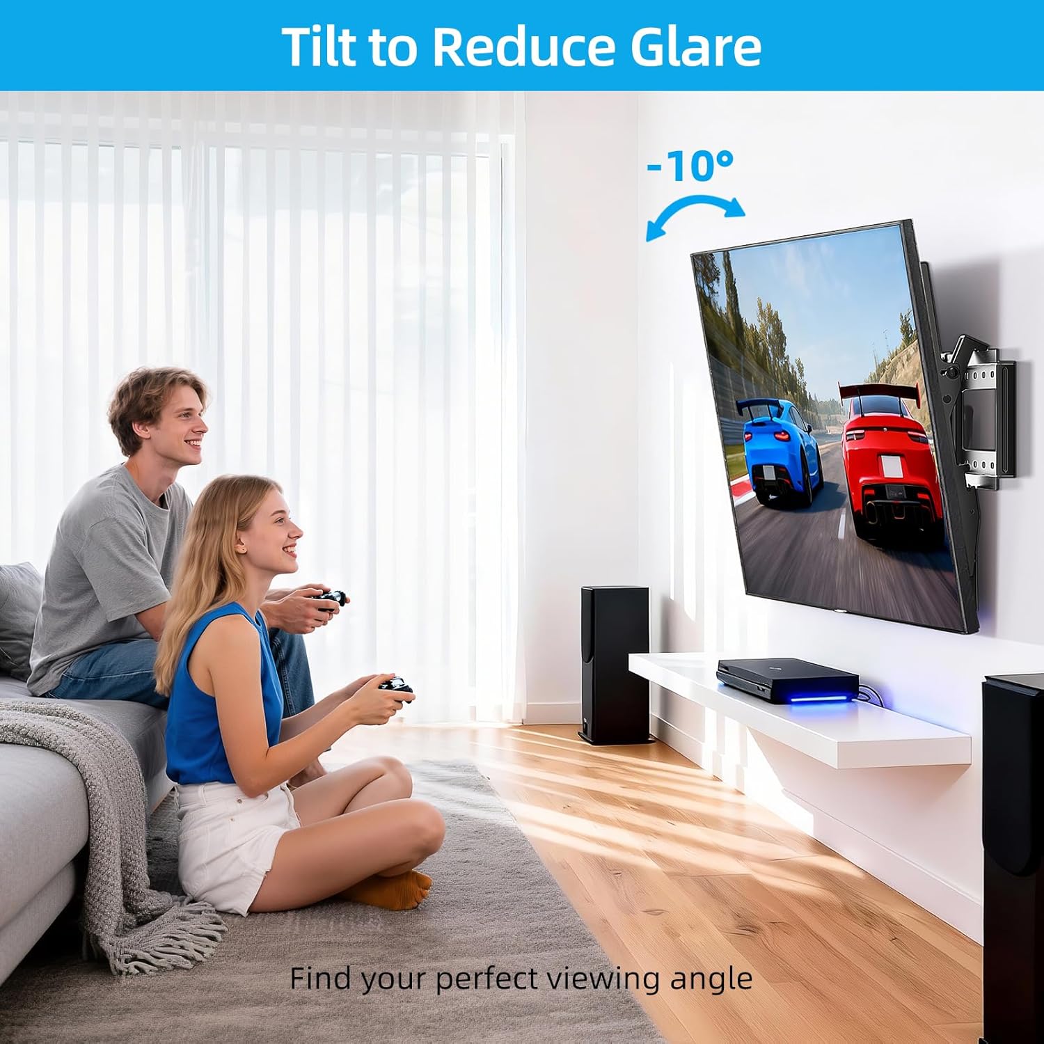 Detalle de HOME VISION HV9601 75KG tilt TV mount