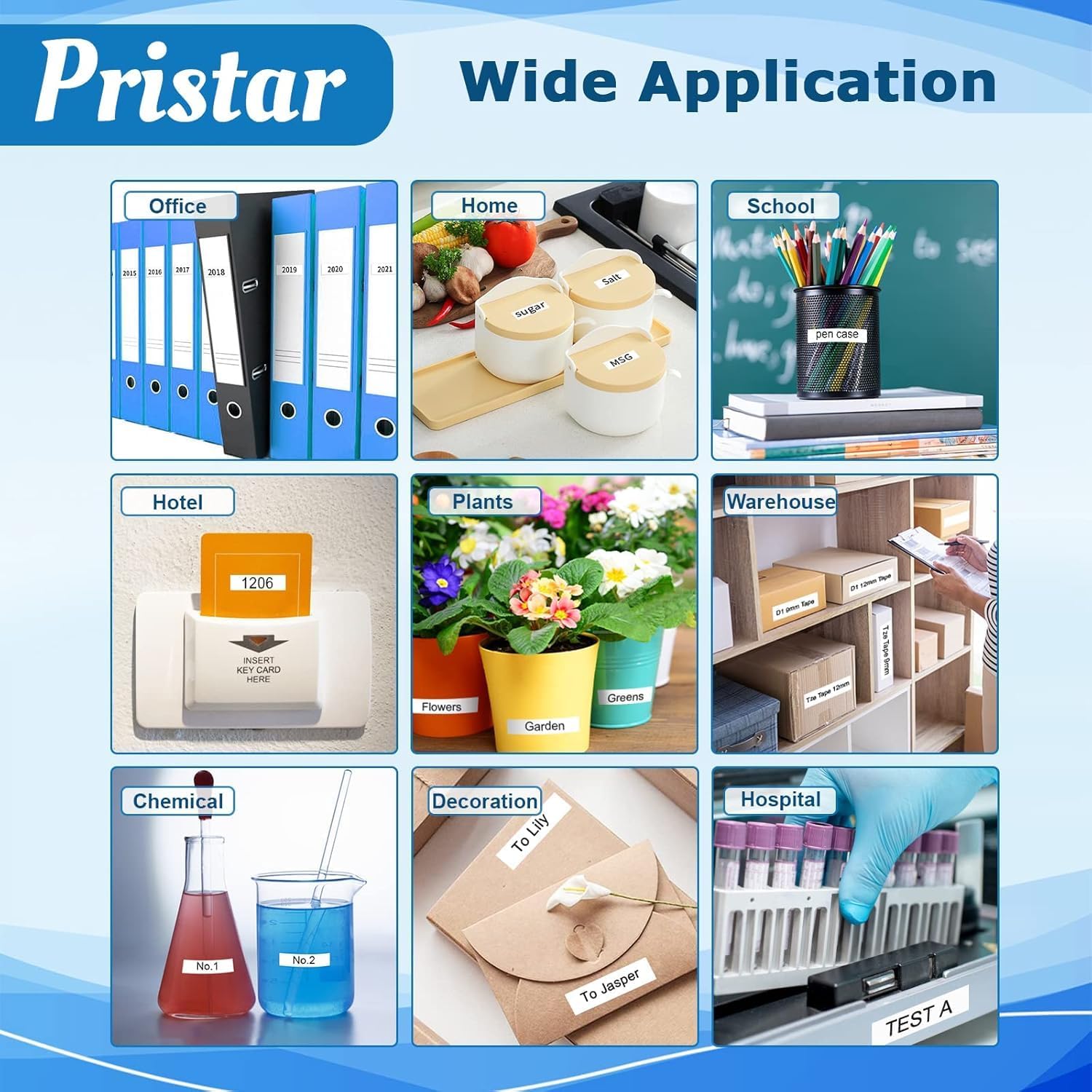 Detalle 2 de Pristar 5x kompatibles TZe-231 Laminierte Schriftbänder 12 mm Schwarz auf Weiß – kompatibel mit Brother PT-H105/PT-H110/PT-D600VP u.a.
