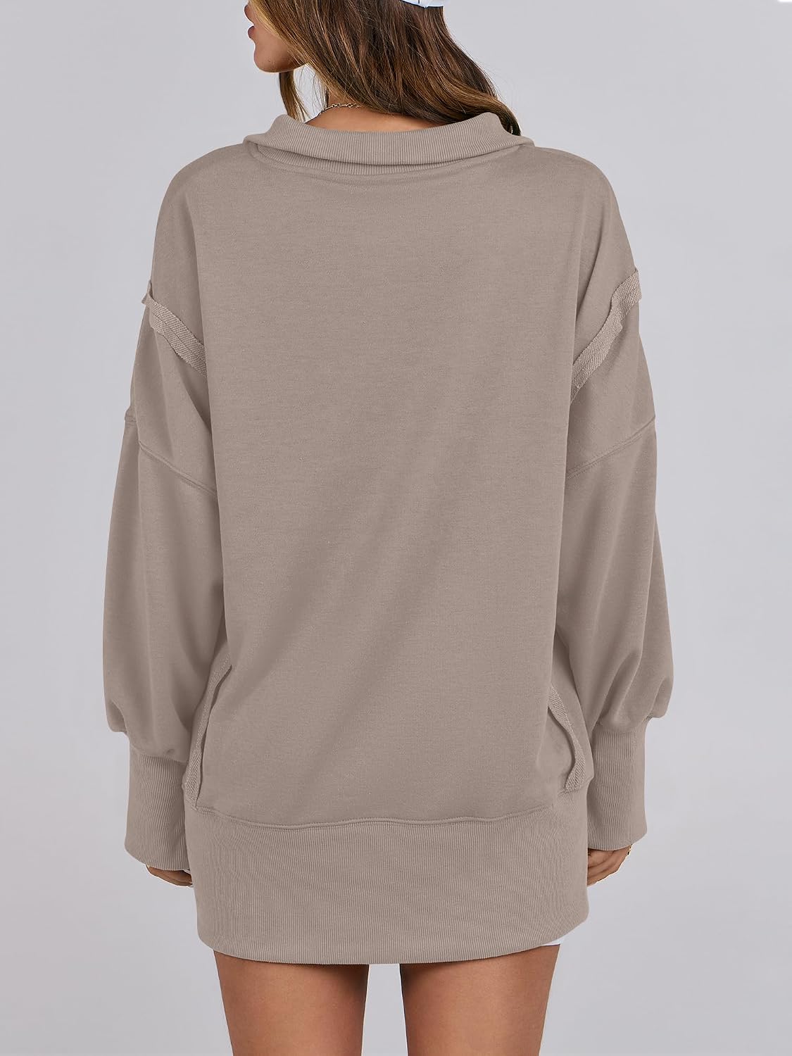 Thumbnail 5 de Oversized Henley Sweatshirt