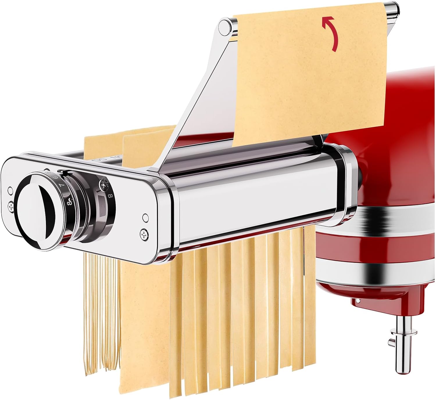 Thumbnail 1 de COFUN 3-in-1 Pasta Attachment for KitchenAid Stand Mixer (Stainless Steel Pasta Roller & Cutters)