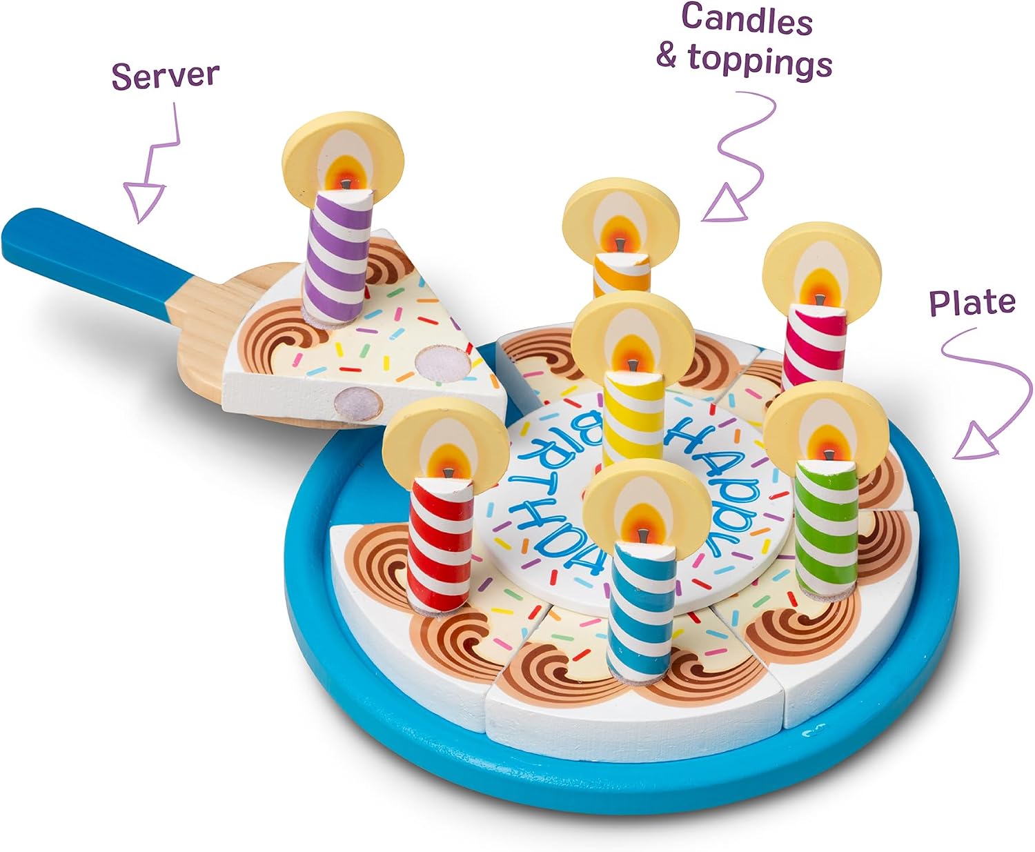 Thumbnail 5 de Melissa & Doug Birthday Cake 7 Wooden 🍰