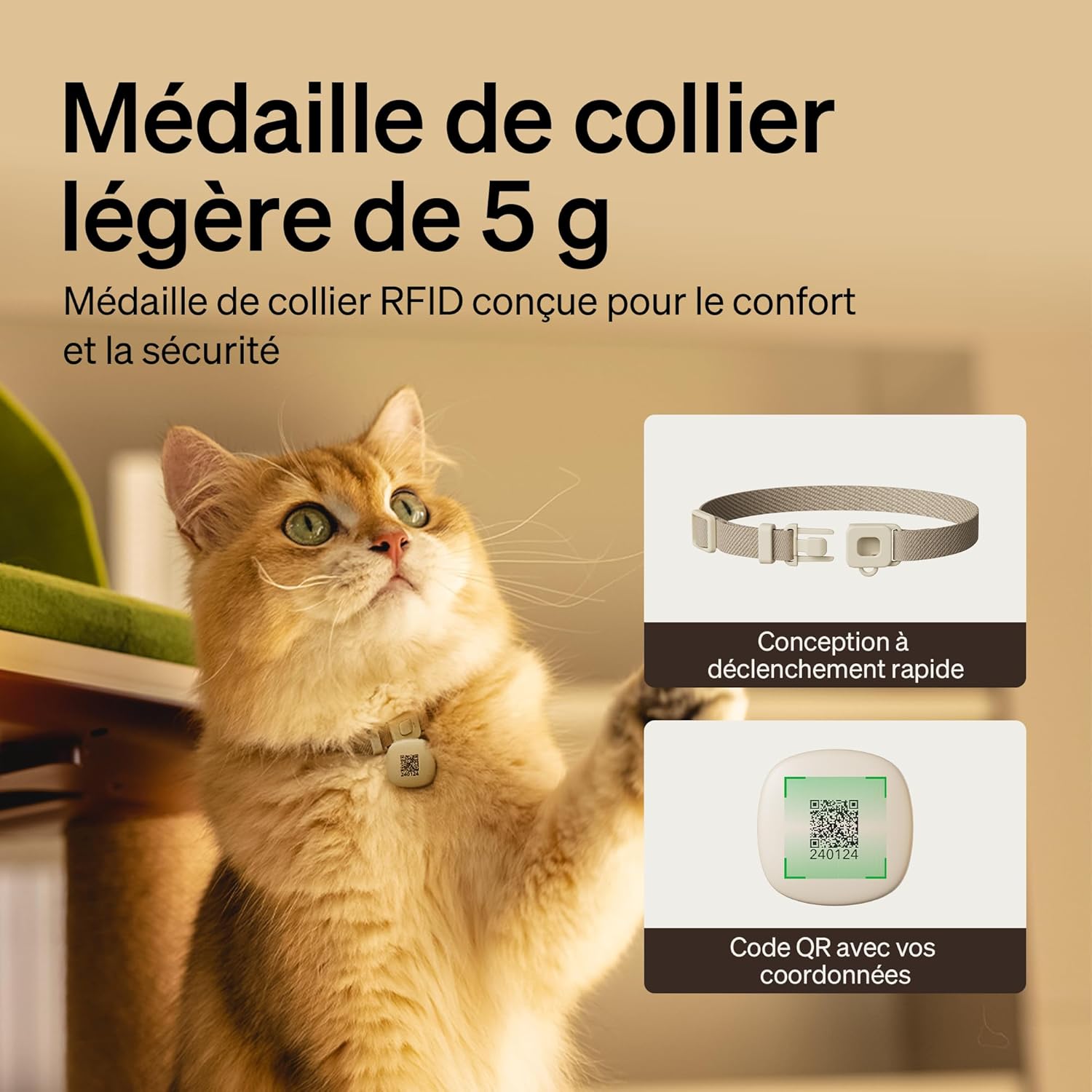 Thumbnail 6 de PETLIBRO distributeur automatique de nourriture pour chat RFID Wi‑Fi 5G, avec étiquette de collier exclusive