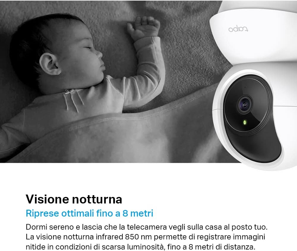 Thumbnail 4 de Tapo C200 Telecamera Wi‑Fi interna FHD: visione notturna, 360° e audio bidirezionale