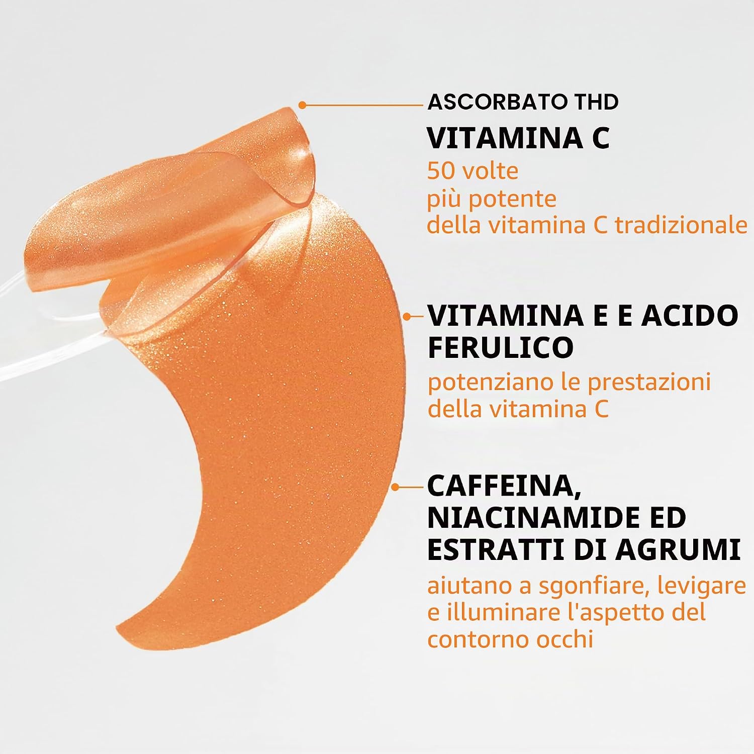 Detalle de Peter Thomas Roth Potent-C Power – Patch occhi in gel idraulico, confezione 60 patch