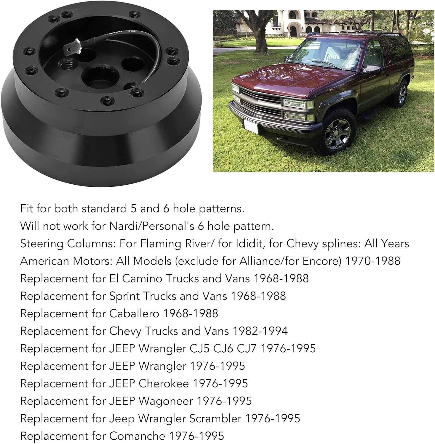 Detalle de Steering Wheel Hub Adapter, Aluminium