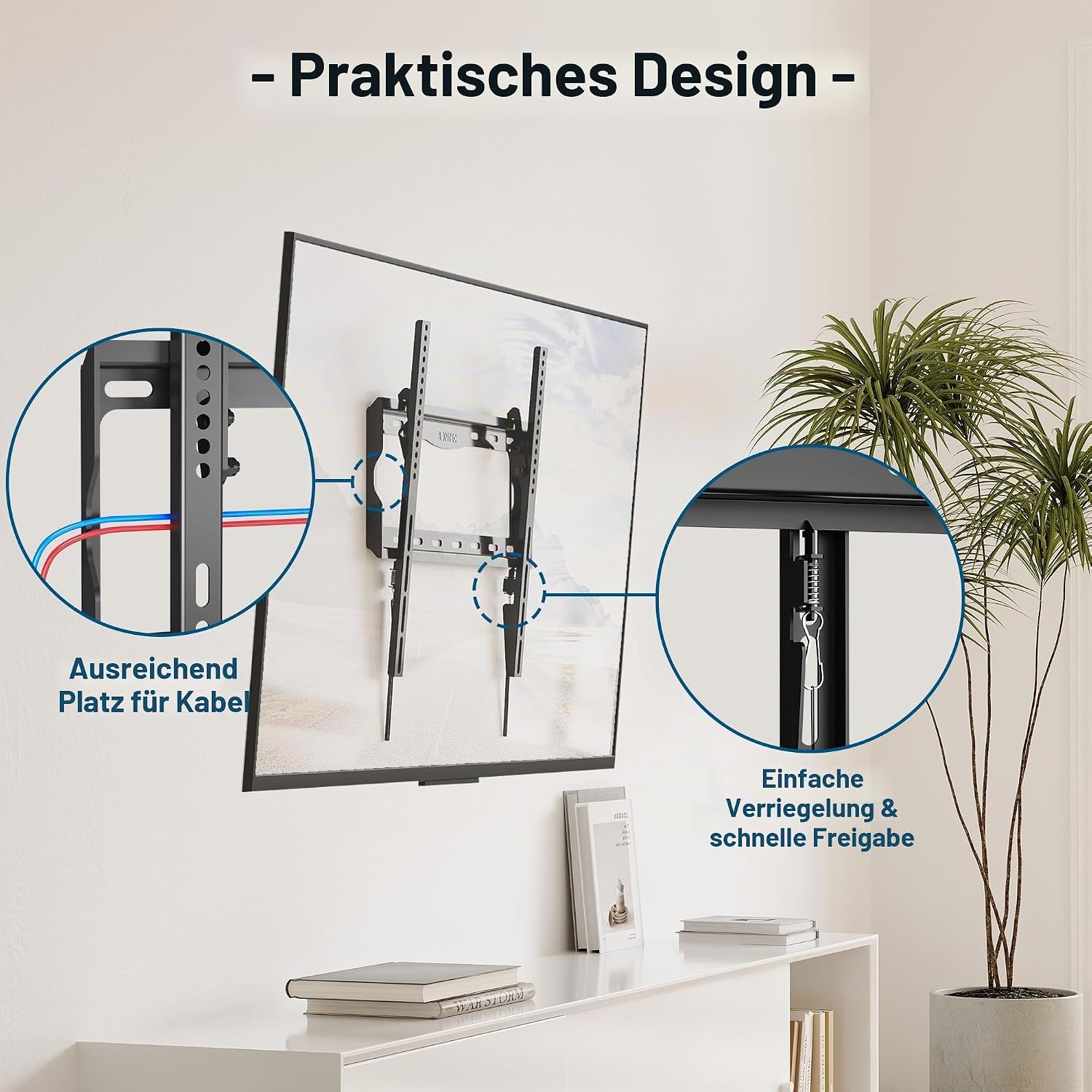 Detalle 2 de BONTEC TV Wandhalterung 26–65 Zoll