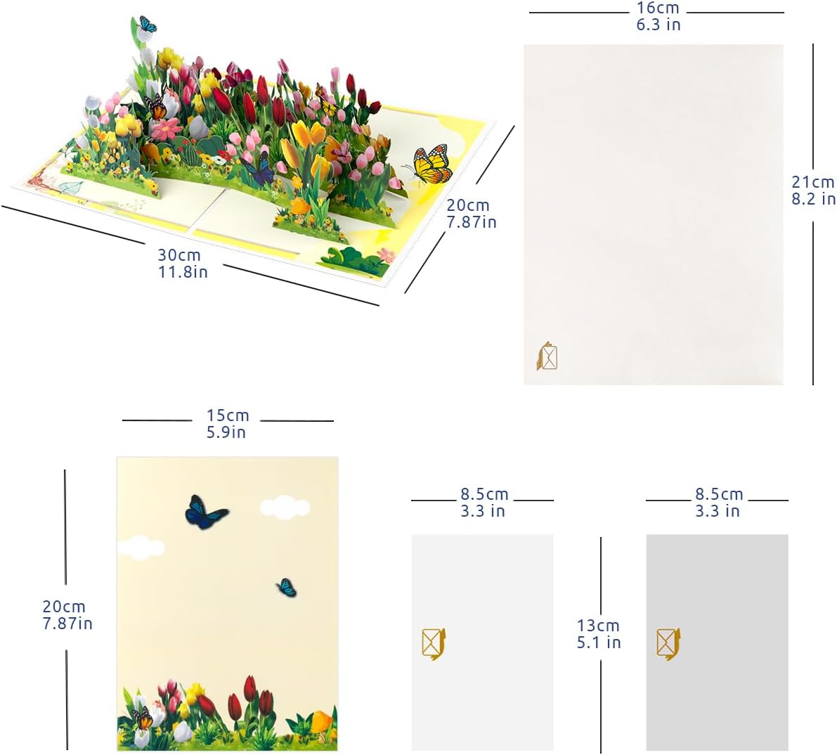 Thumbnail 1 de CNLITIHEKA Tulip Pop-Up Greeting Card