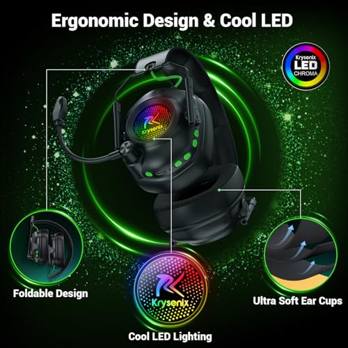 Thumbnail 7 de Krysenix KGH2 Wireless Gaming Headset with Mic for PS5/PS4/PC/Switch/Mac