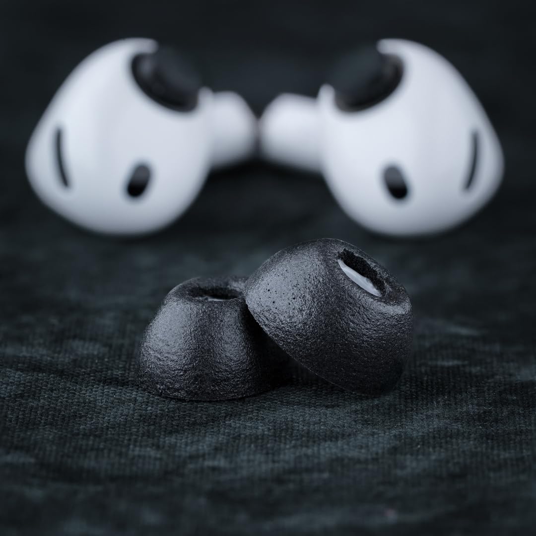 Detalle de Comply TrueGrip – Embouts en mousse à mémoire pour AirPods Pro 3 (Noir, taille L, 3 paires)