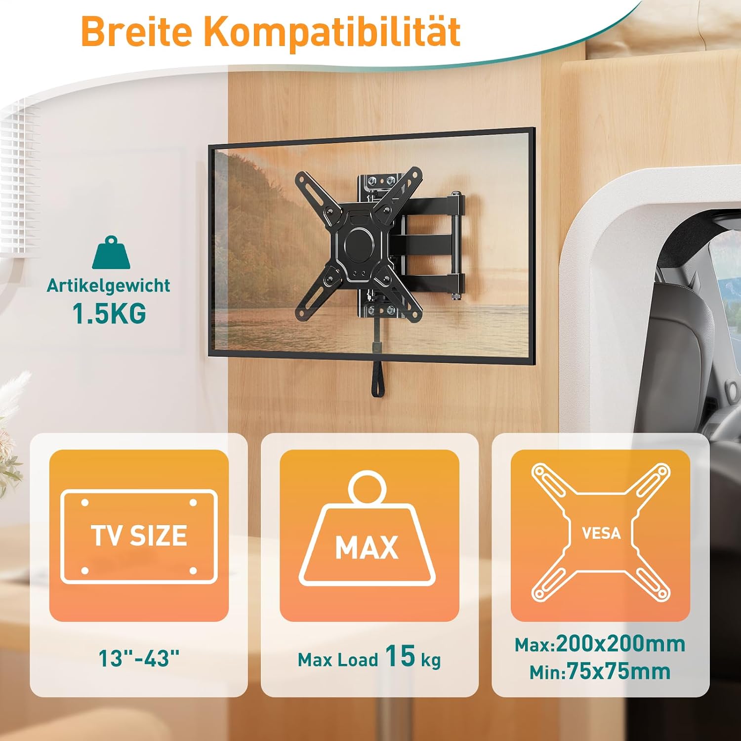 Thumbnail 1 de ELIVED EV1022 caravan TV mount 15 kg