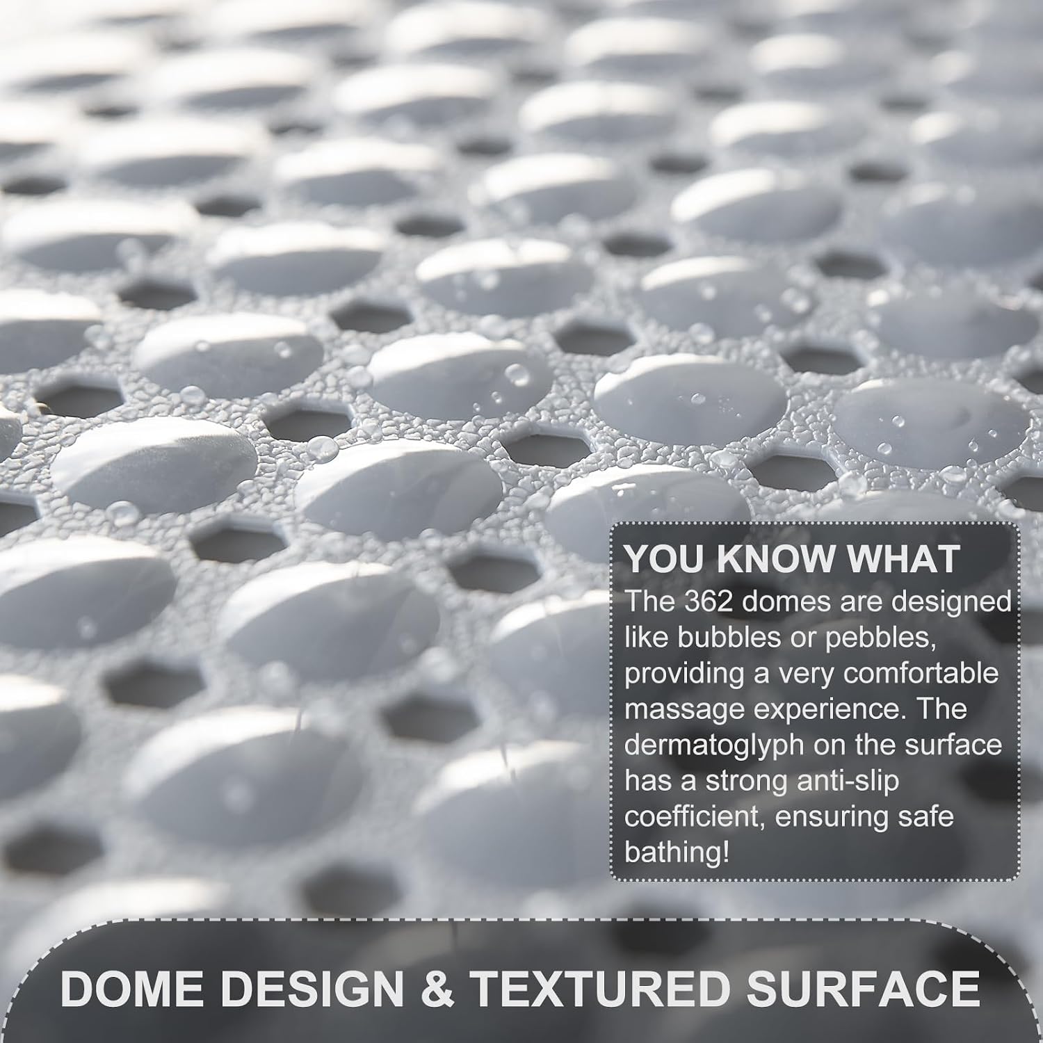 Detalle 2 de TEESHLY Bath Tub and Shower Mat 40 x 16 in