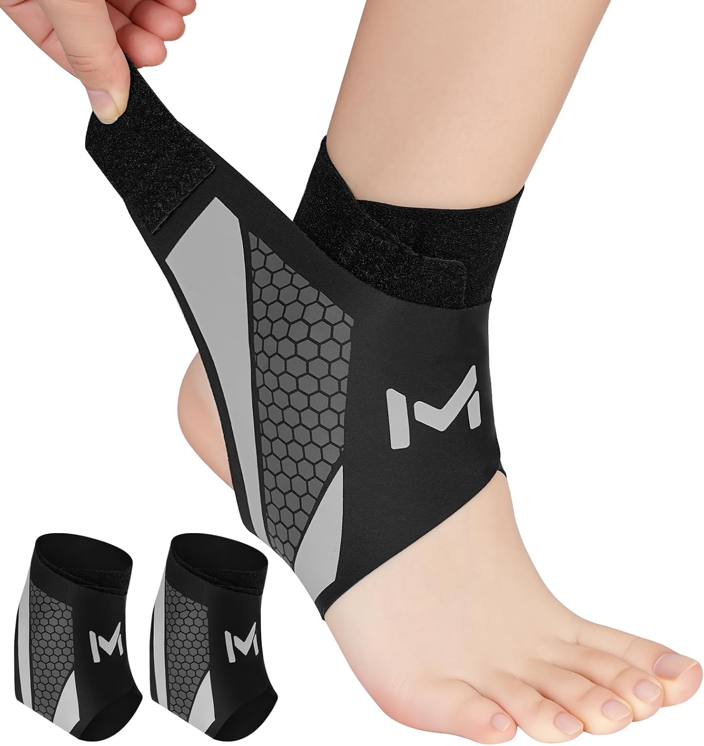 Detalle de Beugo 5552005 enkelbandage met Y-design, verstelbare band, 2 stuks
