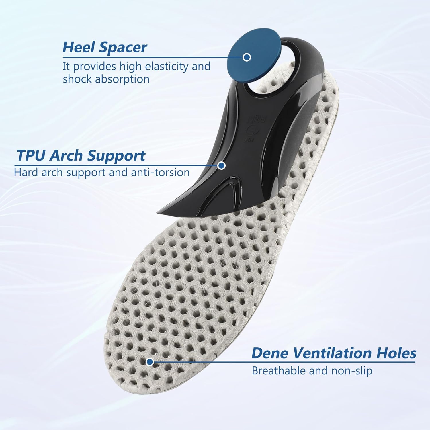 Thumbnail 4 de riemot arch support shoe inserts for men & women – orthotic insoles for plantar fasciitis and flat feet (cut-to-fit)
