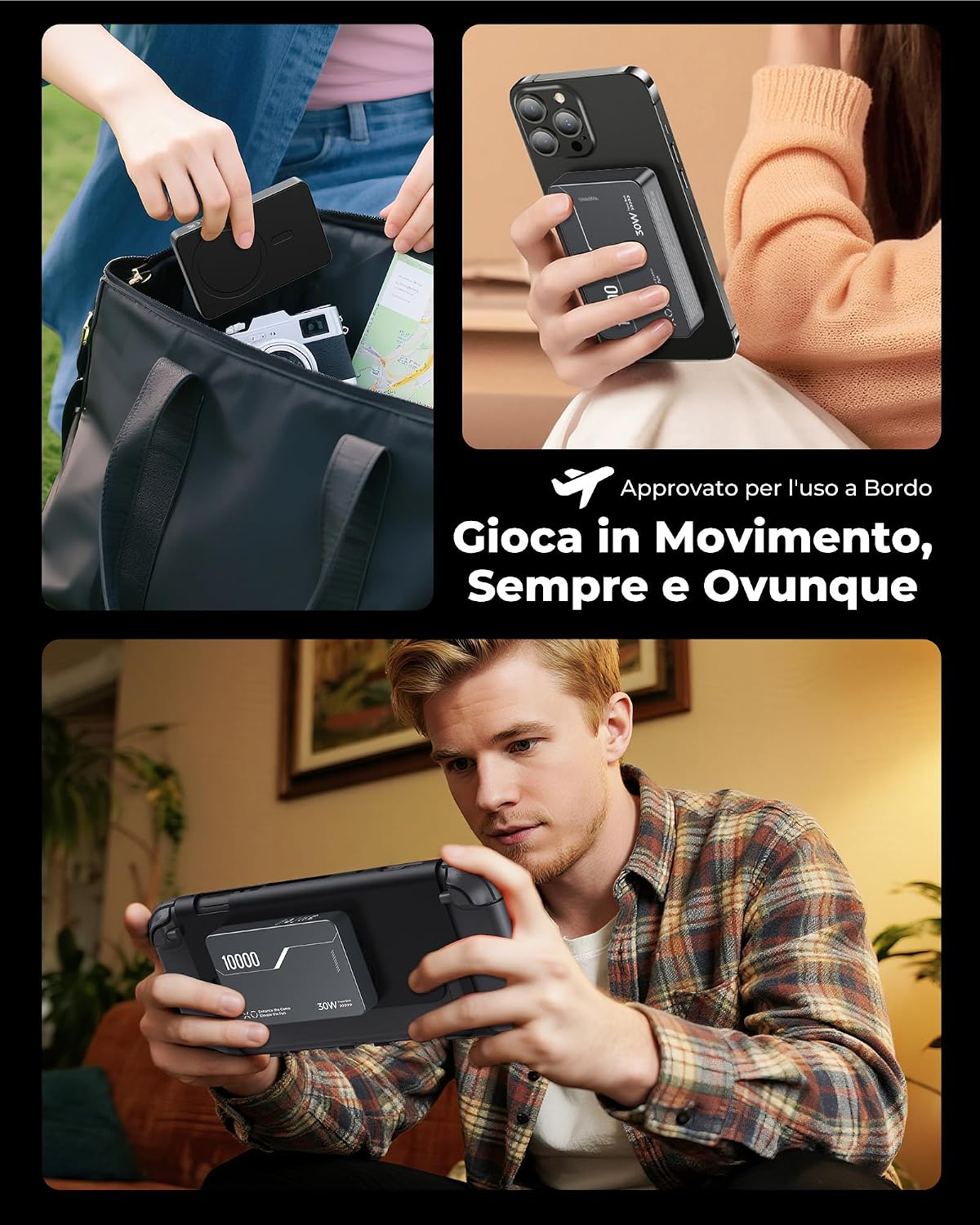 Thumbnail 6 de Antank B5 10000mAh Power Bank magnetica per Nintendo Switch 2 e iPhone – ricarica 30W PD