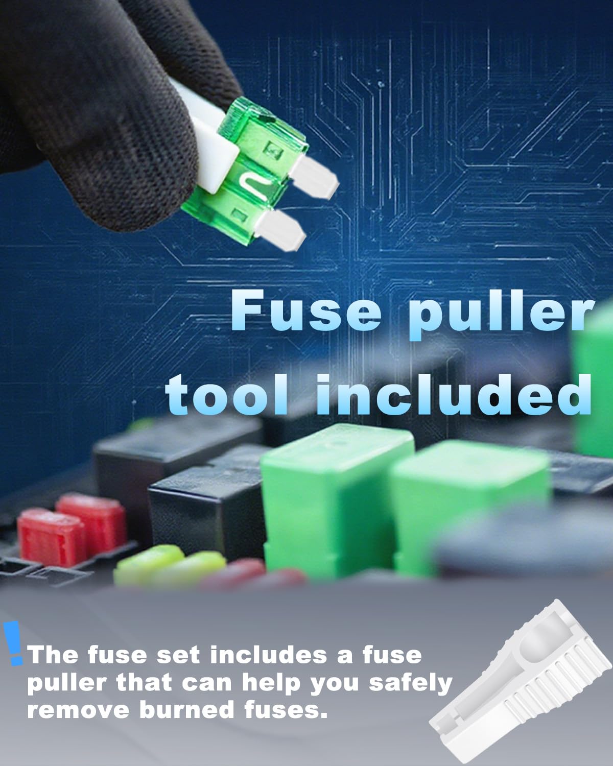 Detalle de Riseuvo 316-Piece Car Fuses Kit (Standard, Mini & Low-Profile Blade) for RV, Truck, Boat & More