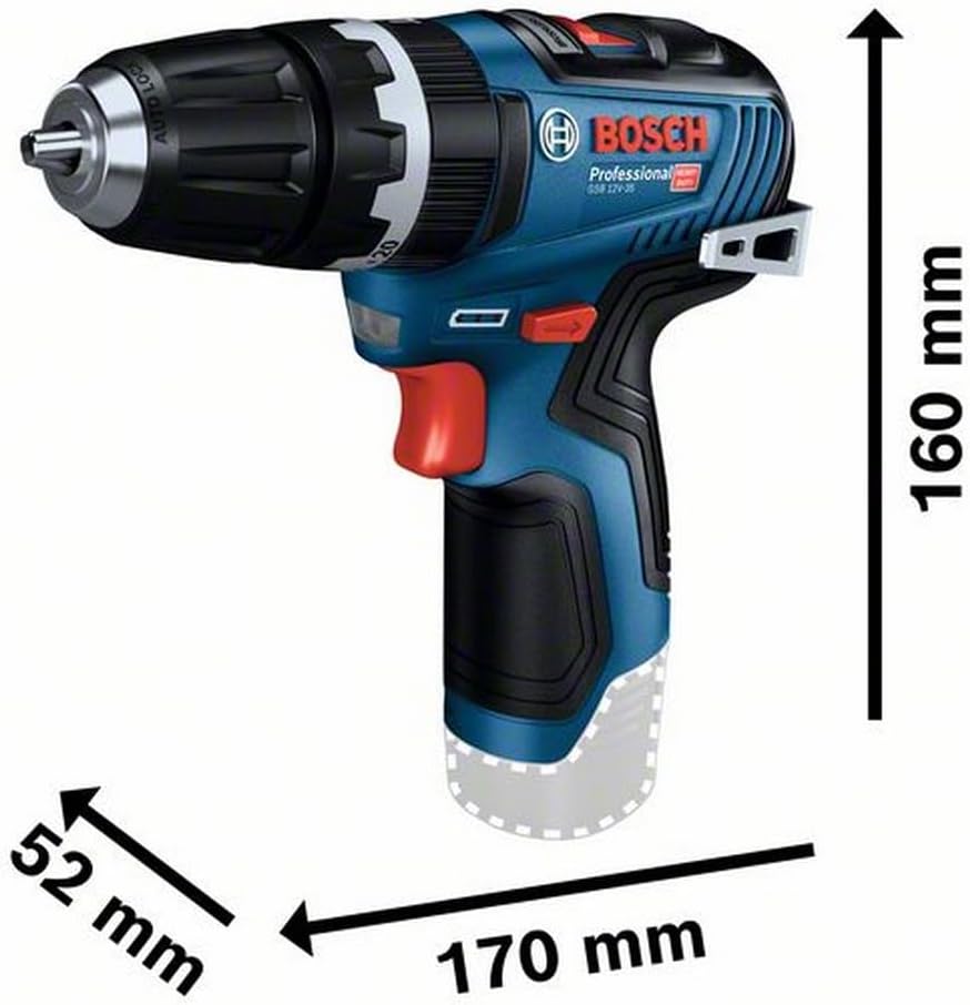 Thumbnail 1 de Bosch Professional 12V System GSB 12V-35 cordless combi drill (20/35 Nm, 1,750 rpm) – tool only