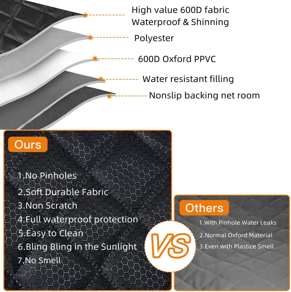 Thumbnail 2 de ANOSOSPECIAL Dog Car Back Seat Cover for Kids – waterproof, anti-slip rear seat protector for pets