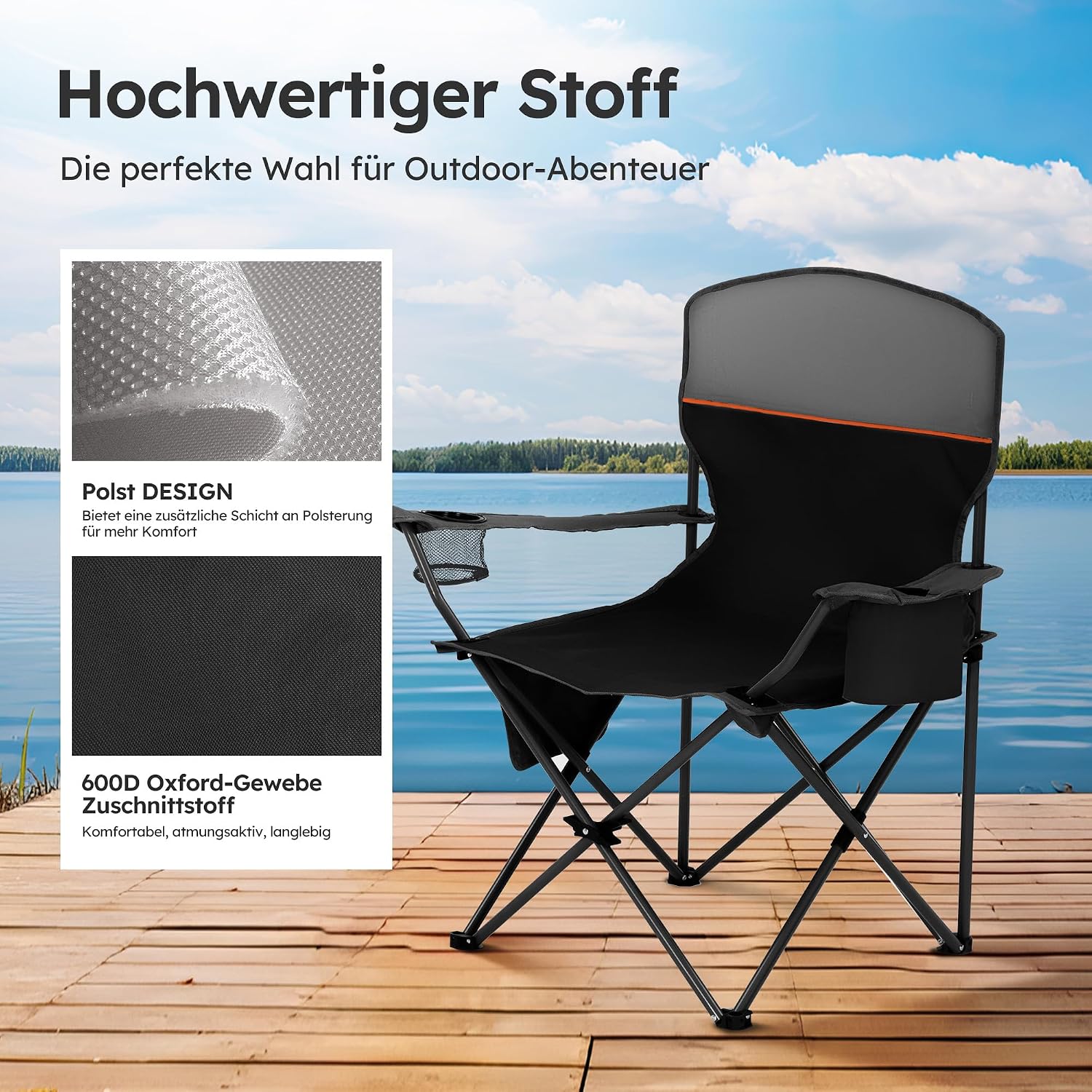 Thumbnail 5 de LET'S CAMP Campingstuhl 2er Set
