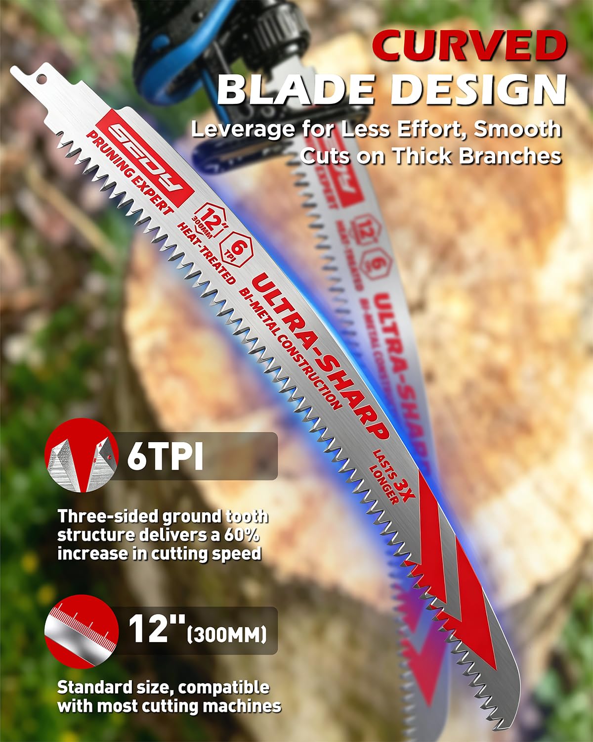Detalle de Reciprocating Saw Blades 12-Inch