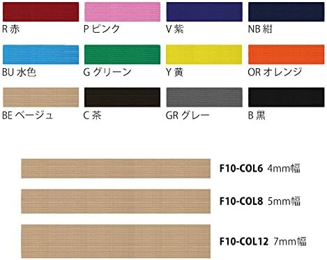 Detalle 2 de 日本紐釦貿易 F10-COL12-P カラー平ゴム 12コール 7mm幅×30m巻 ピンク