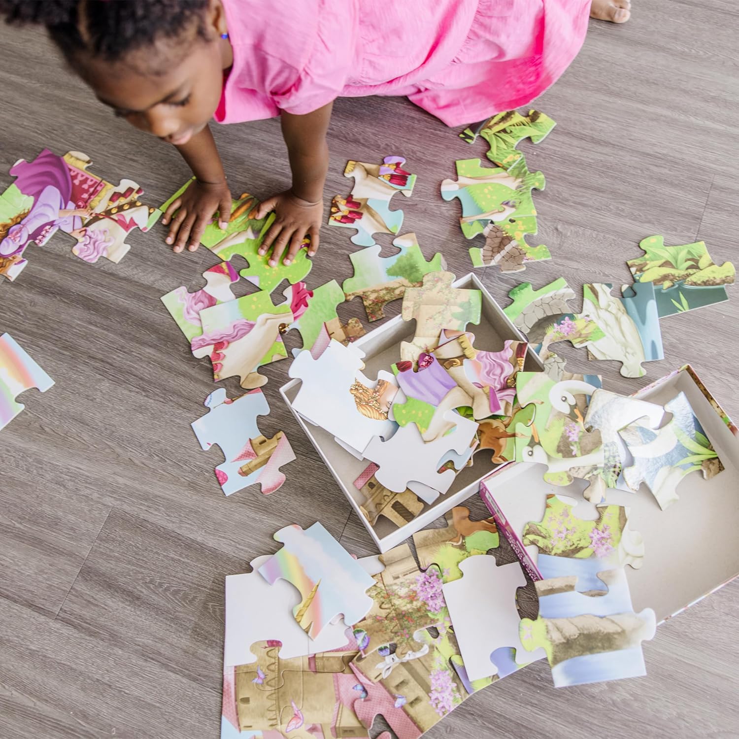 Detalle 2 de Melissa & Doug Fairy Tale Castle Puzzle 48pcs 🧩